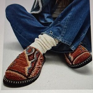 Free People Terracotta Magic Carpet Buckle Mules  Sz 8 NWT